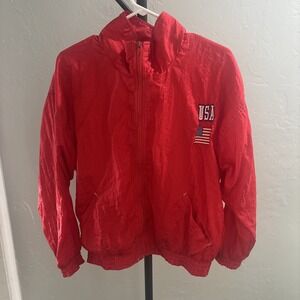 Vintage Active Exposure Jacket MED USA  Track Run Windbreaker Retro 80s